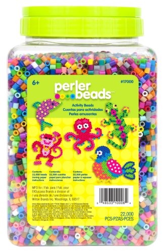 Perler Beads Bundle Solid Color Rose 1000 Bead Pack Storage Cylinder Perler Beads Bundle Solid Color Rose 1000 Bead Pack Storage Cylinder